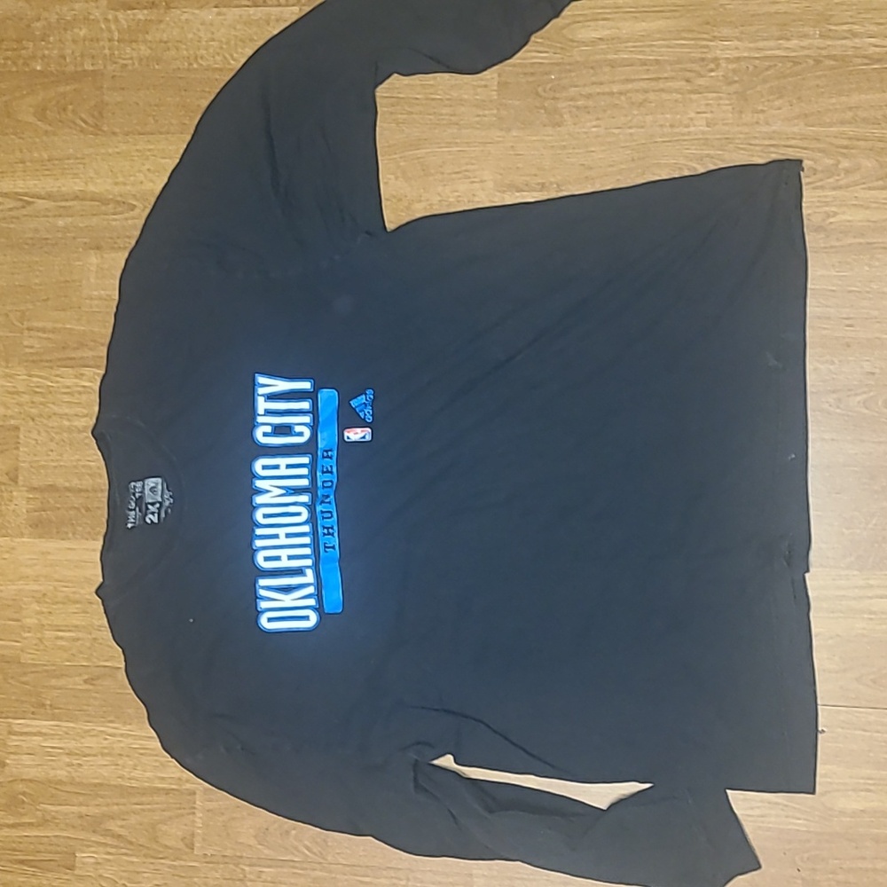 Oklahoma City thunder nba long sleeve tee 2x